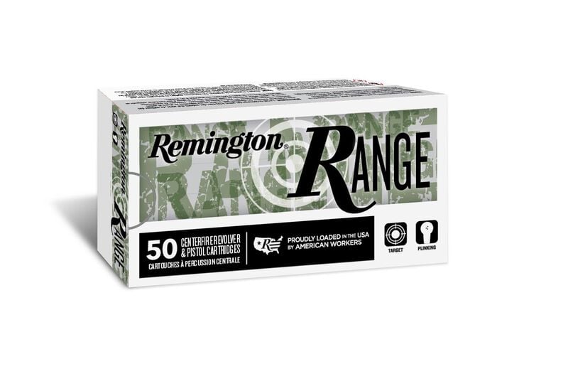 Remington Range, 9mm Luger, 124 Grain, Full Metal Jacket, 1110 fps